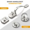 Probrico Brushed Nickel Door Locks for Front Door, Entry Door