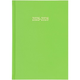 Star Note 2025-2026 A5 Page a Day Academic Diary School Planner Student Oragniser - Lime Green