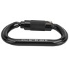 Hilitand OXAD02 Aluminum O Shaped Carabiner with Safety Ring, Breaking