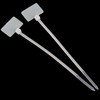 Amgate 100 Pcs Write on Tags Wire Zip Ties Cable