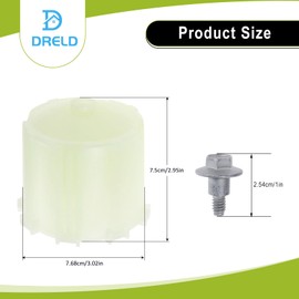 DRELD WH49X10042 Washer Agitator Coupler Kit Compatible with GE Hotpoint Frigidaire Maytag Kenmore Washer Replaces 1195917 AP3964635 PS1517844 EAP1517844