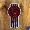 Kenworth Old Style Red/Chrome Kenworth Emblem Decal Replacement High Quality