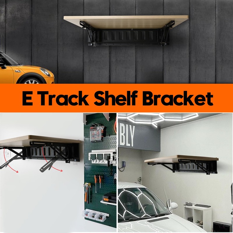 12 Inch Double Fittings E Track Shelf Bracket - Durable