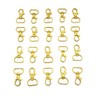 MAKRAMA Gancho Para Llavero Macrame 2cm (20 Pzas) (Dorado)