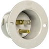 Legrand-Pass & Seymour 5278SS Straight Blade Flanged Inlet, 15 Amp