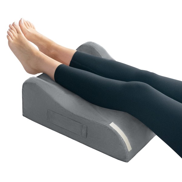 Leg Elevation Pillow, Memory Foam Leg Elevating Support Wedge Pillow for Sleeping, Reading, Rest