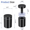 IOQ Black 20-Pack Standoff Screws (3/4 in. Dia x 1