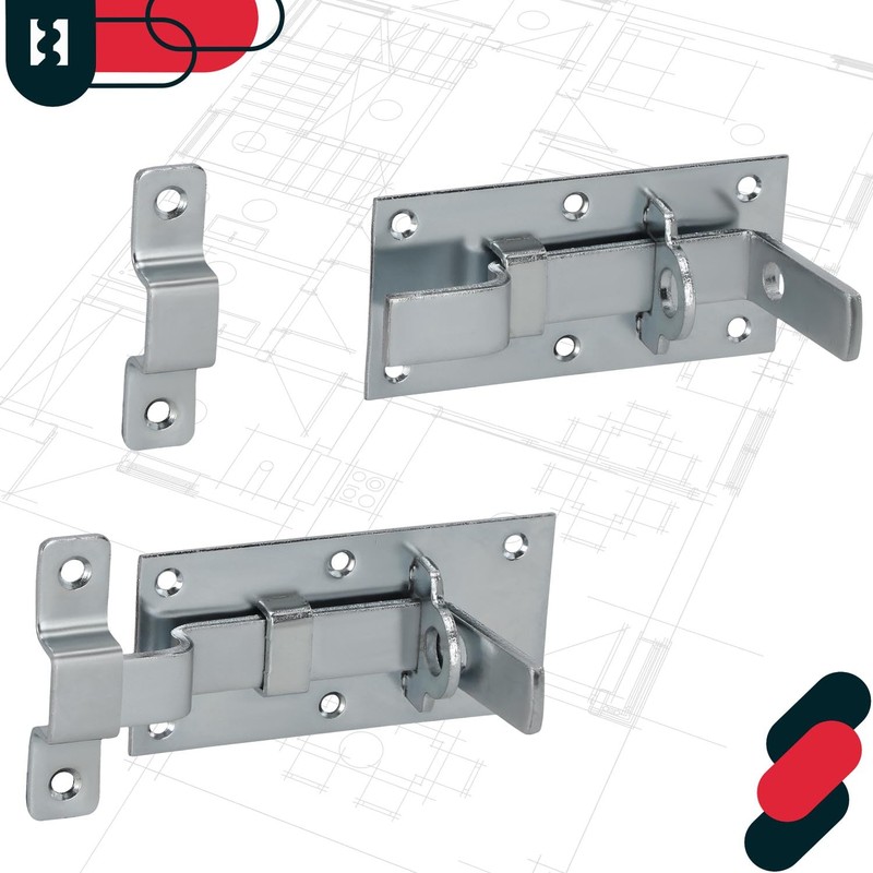 KOTARBAU® Universal Lock Bolt Steel Bolt with Padlock 50 x