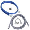 First4spares Universal Fill Water Pipe and Drain Hose Extension Kit Compatible with Creda Washing Machines (2.5m)