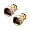 sourcing map Brass Faucet Tap Quick Connector M22 M24 UNF