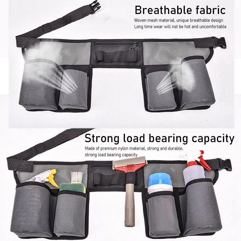 Waist Tools Belt Bag Multiple Pockets Adjustable Heavy Duty Waist