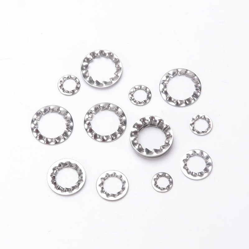 VooGenzek 270 PCS Internal Star Tooth Lock Washers, Serrated Star