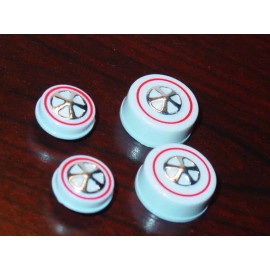 Hot Wheels Redline REPRO WHEELS IN PURE WHITE Set of 4 -NICE!