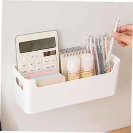 GRIRIW Pp Material Storage Boxes Lids 2pcs Vanity Organizers for Home Bathroom