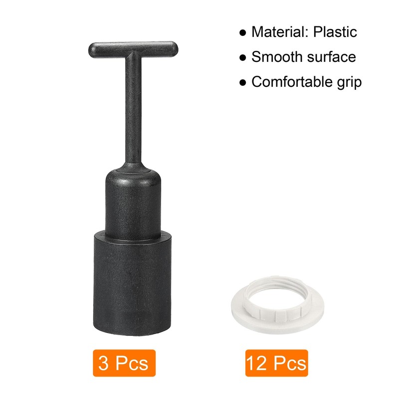 sourcing map E14 Socket Ring Removal Tool T Type with