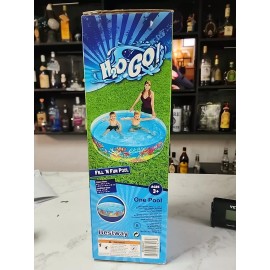 H2o Go Bestway H2OGO! Fish Sea Life Fill 'N Fun Kiddie Pool 72”x15”-6’x6’x