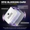 2 Pack RFID Blocking Card, NFC Debit Credit Card Passport