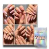 Uñas postizas, 6 paquetes (144 piezas) Set de uñas cortas