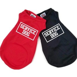 Service Dog Shirt, Breathable Fabric, Service Dog Vest, Shirt for Puppies to Dogs 90 Pounds, Fits Small Medium and Large Dogs, Clothes for Dogs XS 3-6 lbs