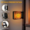 Mini Coffee Shop Magnets for Fridge with LED Light for