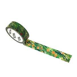 Wrapables A71015c Van Gogh Inspired Washi Masking Tape, Enclosed Wheat Field with Rising Sun