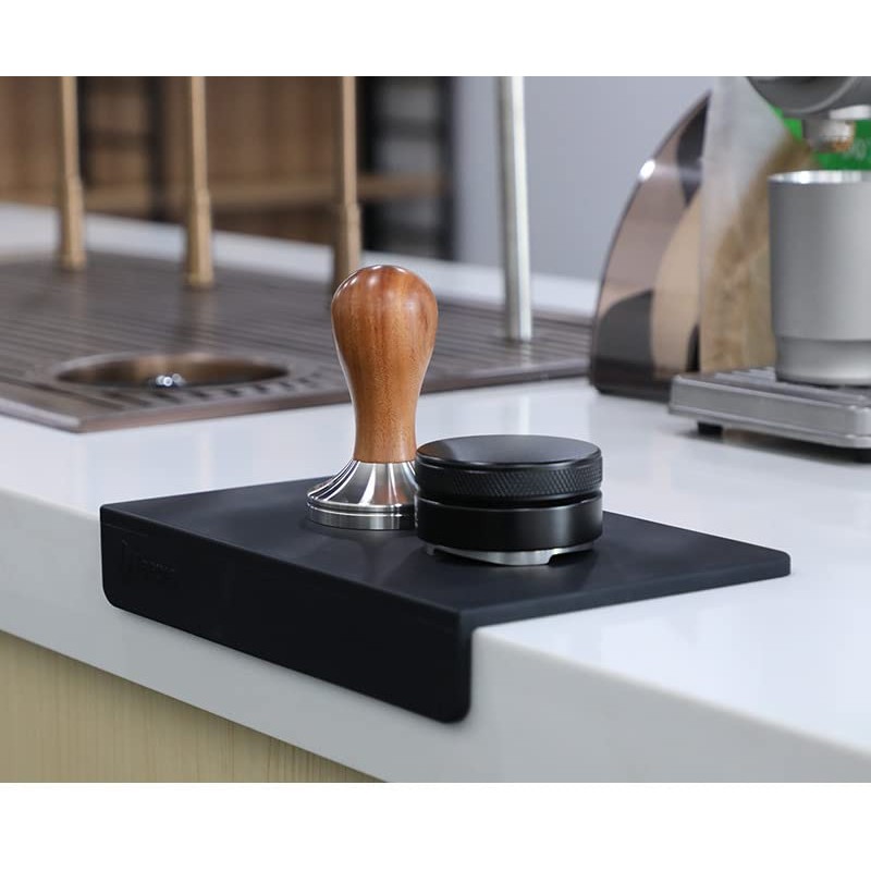 FUN COFFEE Tamper Mat Espresso Coffee Mat Corner Tamping Mat