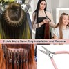 Mini Pliers for Hair Extension Tools Kit - 3 Hole