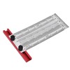T Rule Stainless Steel Silver Scribing Ruler Woodworking Measuring Tool