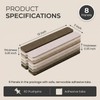 Cork Board Alternative Felt Strip Board 8-Pack 13"x2", Bulletin Board