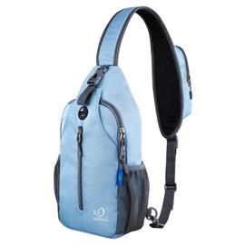 WATERFLY Mochila Cruzada Pecho Mochila Bandolera para Ciclismo Senderismo Viaje Casual Hombre y Mujer