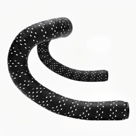 COZENTA Bicycle Bar Tape Drop Handle Road Bike with End Cap Left and Right Set Two Tone (White White)