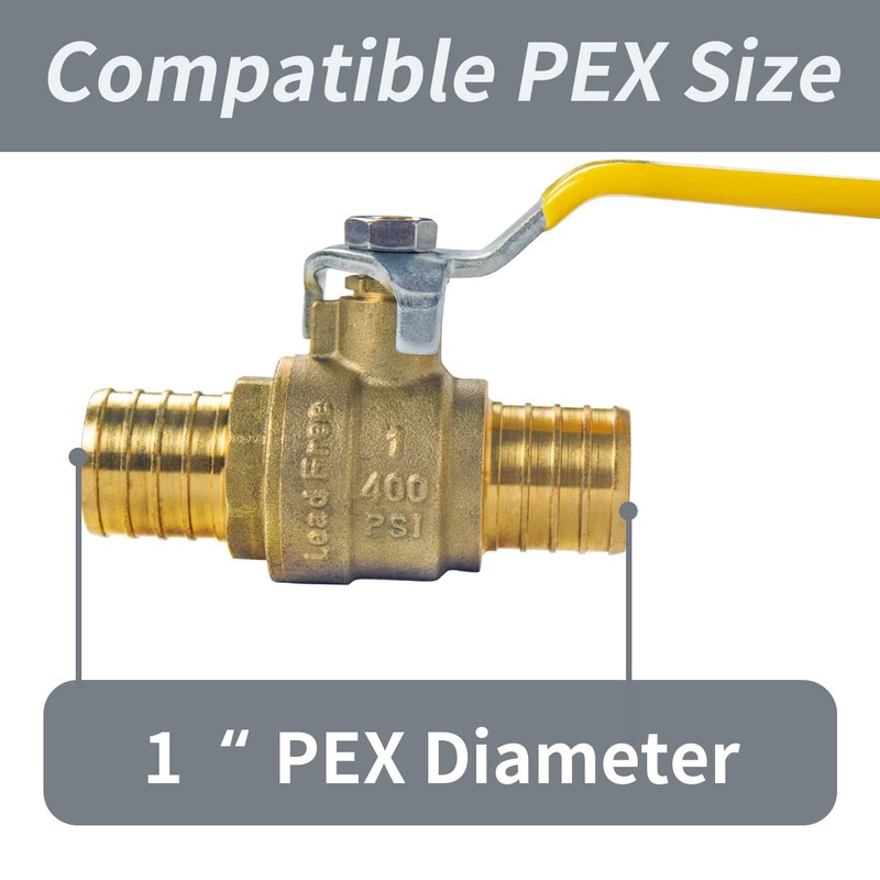 AB (5 Pack) 1 Inch X 1 Inch PEX Ball