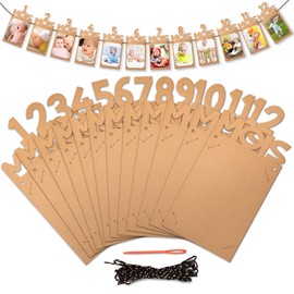 TankerStreet Baby First Birthday Photo Banner for 1 to 12 Months - French