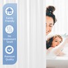 downluxe Waterproof White Shower Curtain Liner - EVA Soft Plastic
