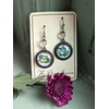 Green Teapot And Teacup Earrings
