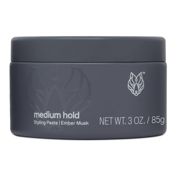 Black Wolf Hair Styling Paste for Men, Medium Hold -