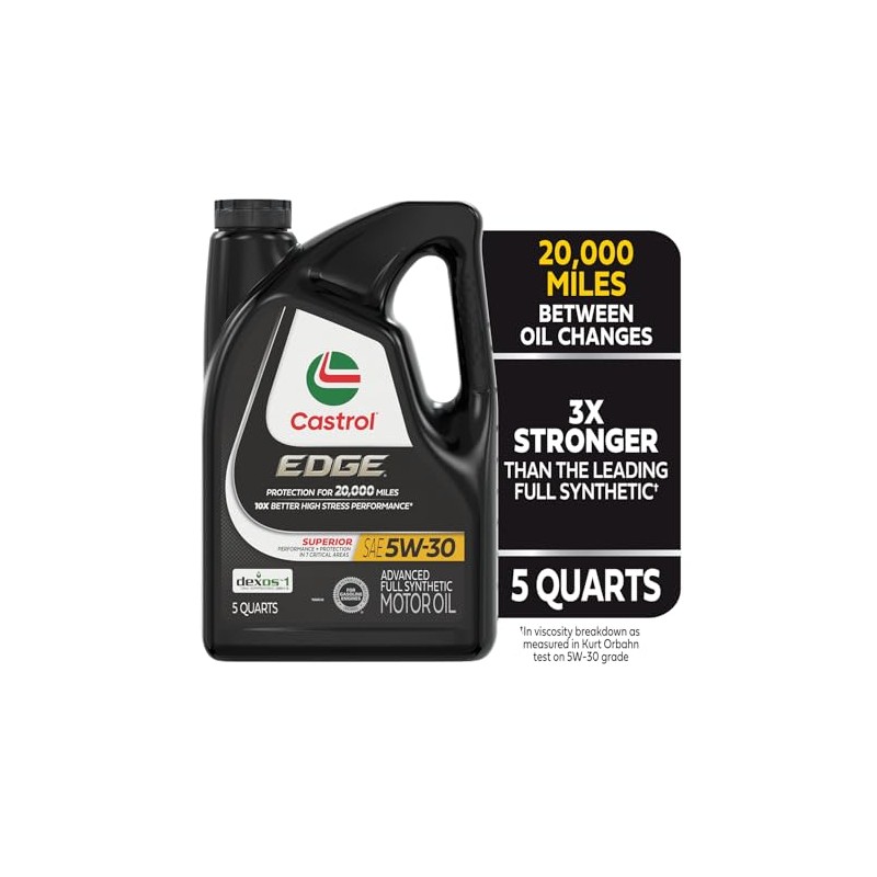 Castrol 03084 Edge 5W-30 Aceite para Motor, 5 Ots