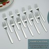 Berglander Dinner Forks of 12, Stainless Steel Modern Fork Set,