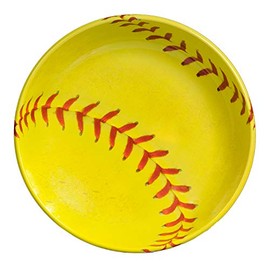 Extra Large Softball Serving Bowl (14" Diameter, 2/5" deep) Girl's Fastpitch Softball Extra Innings Collection by Havercamp