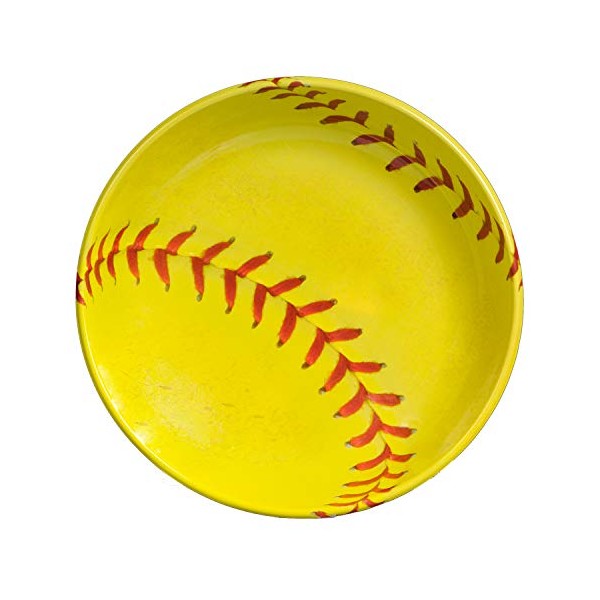 Extra Large Softball Serving Bowl (14" Diameter, 2/5" deep) Girl's Fastpitch Softball Extra Innings Collection by Havercamp