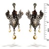 La Contessa Woodland Deer Earrings, Designed by Mary DeMarco -