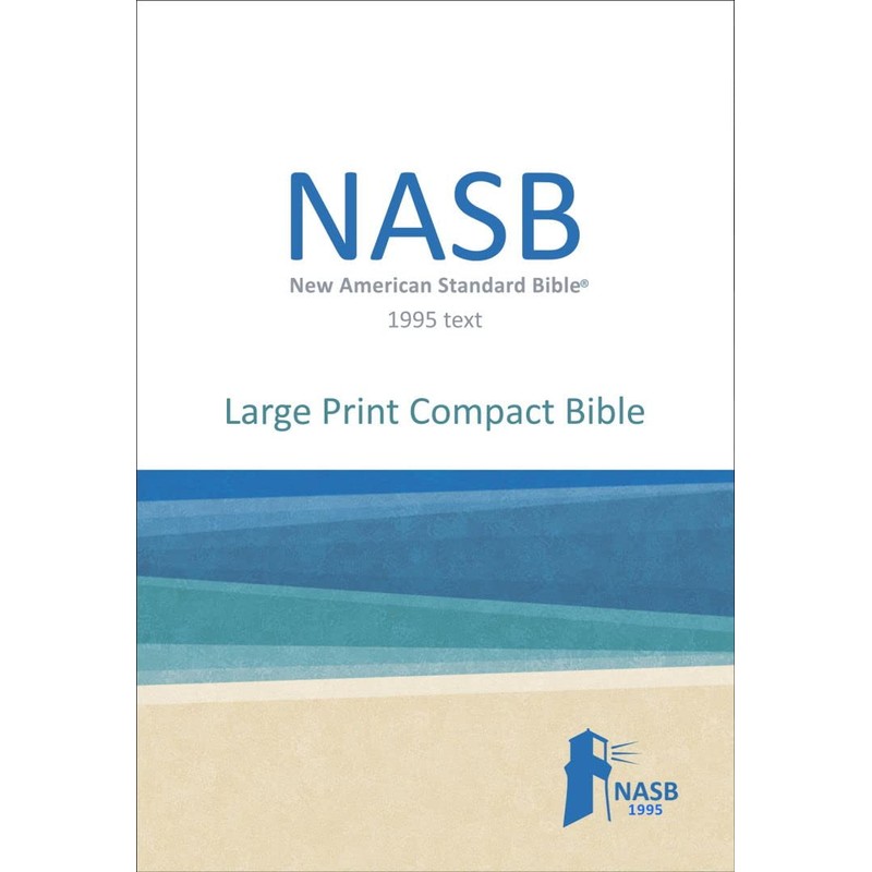 NASB Large Print Compact Bible, Black, Leathertex, 1995 text