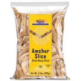 Rani Amchur (Mango) Dried Whole Slices Spice 3.5oz (100g) ~ All Natural, Indian Origin | No Color | Gluten Friendly | Vegan | NON-GMO | Kosher | No Salt or fillers