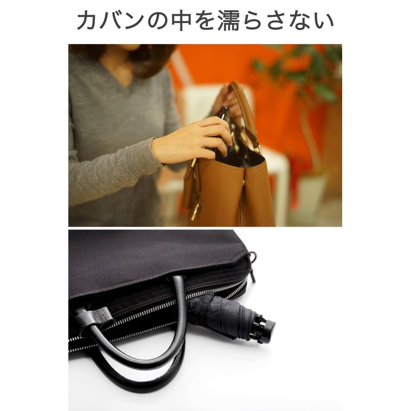 wumio Folding Umbrella, Storage Bag, Set of 5, Translucent Umbrella