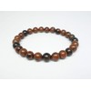 Grounding Mahogany Obsidian Stretch Bracelet, Root Chakra, Capricorn Birthstone, 8mm