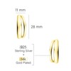 SOFIA MILANI - Women's Earrings 925 Silver - Double Stud