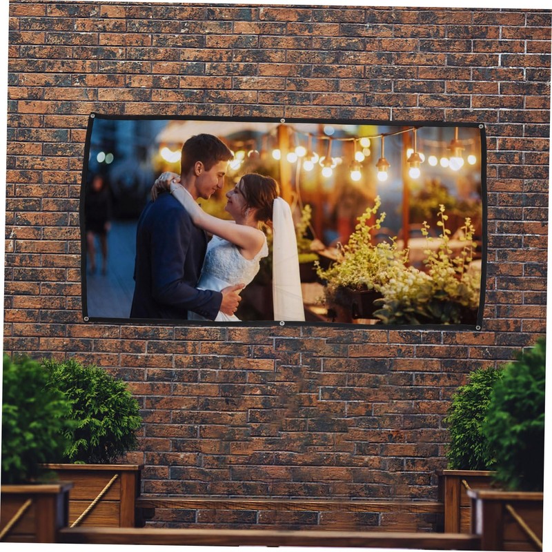SHOWERORO Folding Projector Screen Portable High Definition Polyester Projection Screen