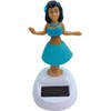 Blue Solar Powered Dancing Hula Girl Dashboard Decorations Swinging Bobbleheads