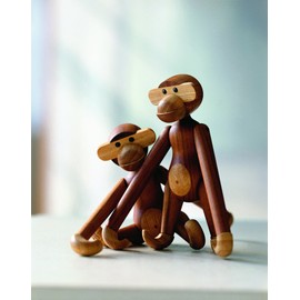 Kay Bojesen - Monkey - Teak/Limba Wood - Height 20 cm - Teak/Limba Wood - Design - Wooden Animal - Christmas
