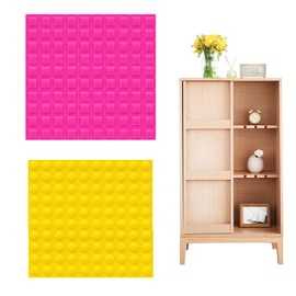 144Pcs Bump Dots for Visually Impaired Mix Silicone Bump Dots for The Blind Visually Impaired Raised Tactile Stickers for Elderly Blind Low Vision Variety Enhanced Sensory Experience Pink and Yellow